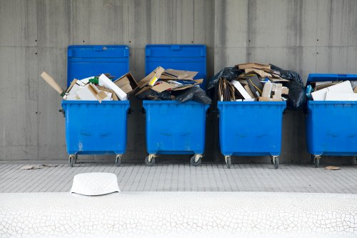 Professional waste management team ensuring compliance
