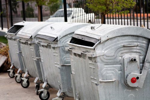 Composting garden waste in a bin