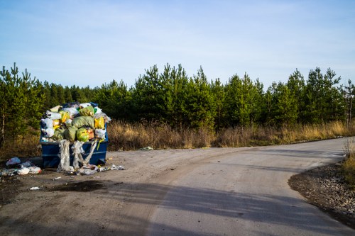 Recycling initiatives by rubbish removal service