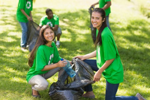 Types of garden waste sorted for recycling