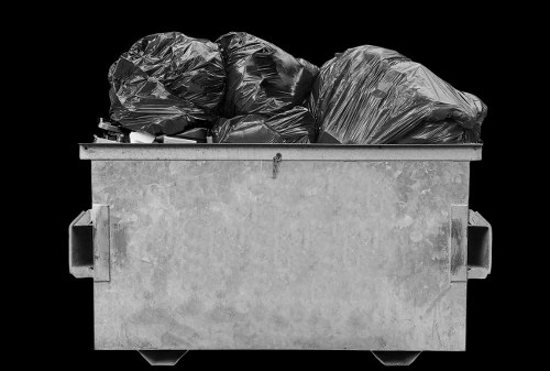 Sorted recycling piles ready for processing at local MRF