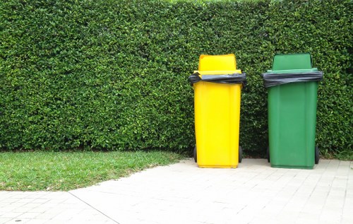 Sorted demolition materials for recycling